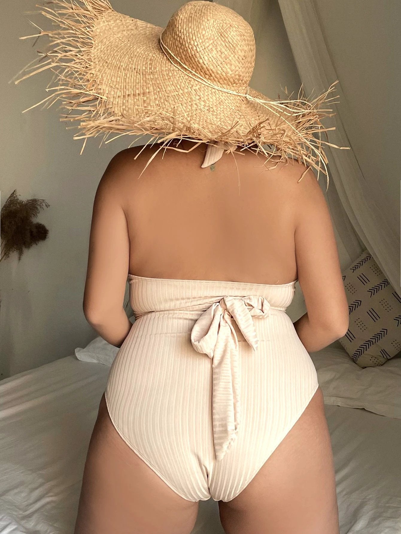 Women's Fashion Plus Size One Piece Swimwear by GJG Denim