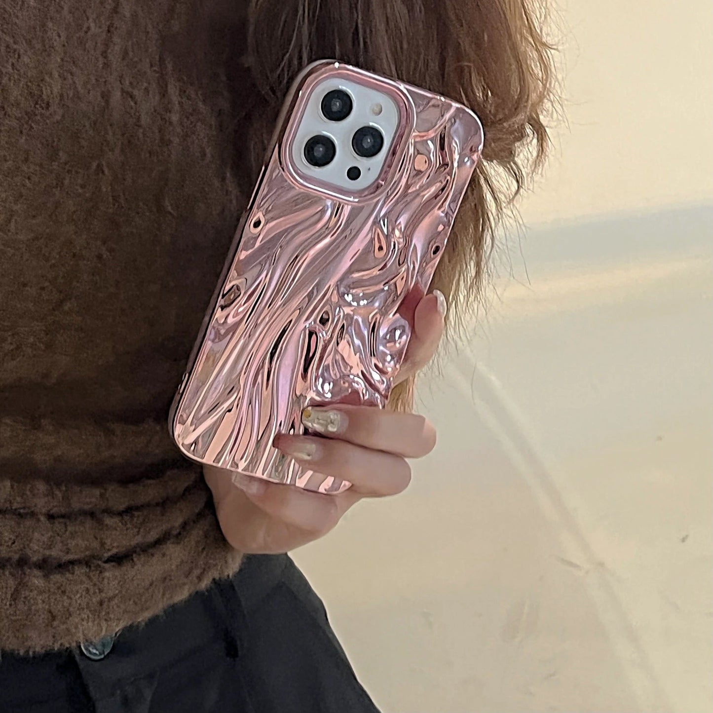 Three-dimensional Pleated Pattern Soft Phone Case by GJG Denim