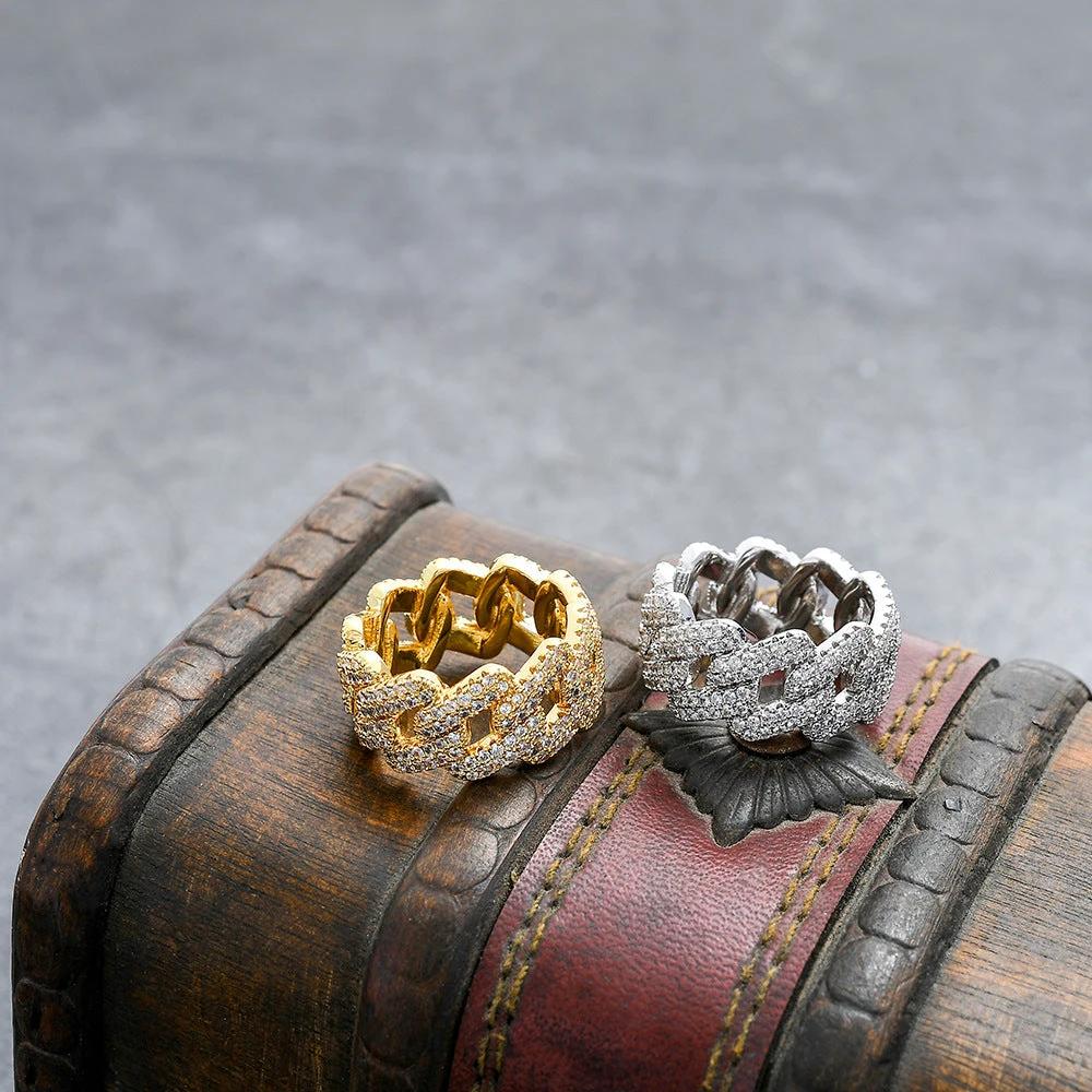 Full Zirconia Cuban Ring For Men by GJG Denim