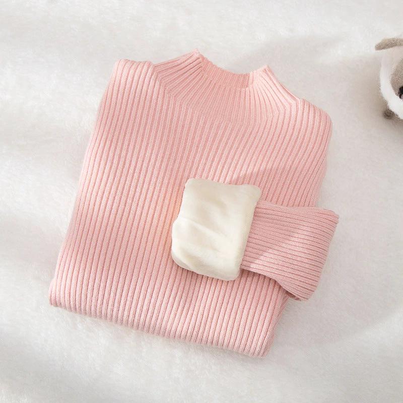 Children's Mock Neck Sweater Knitwear Top by GJG Denim