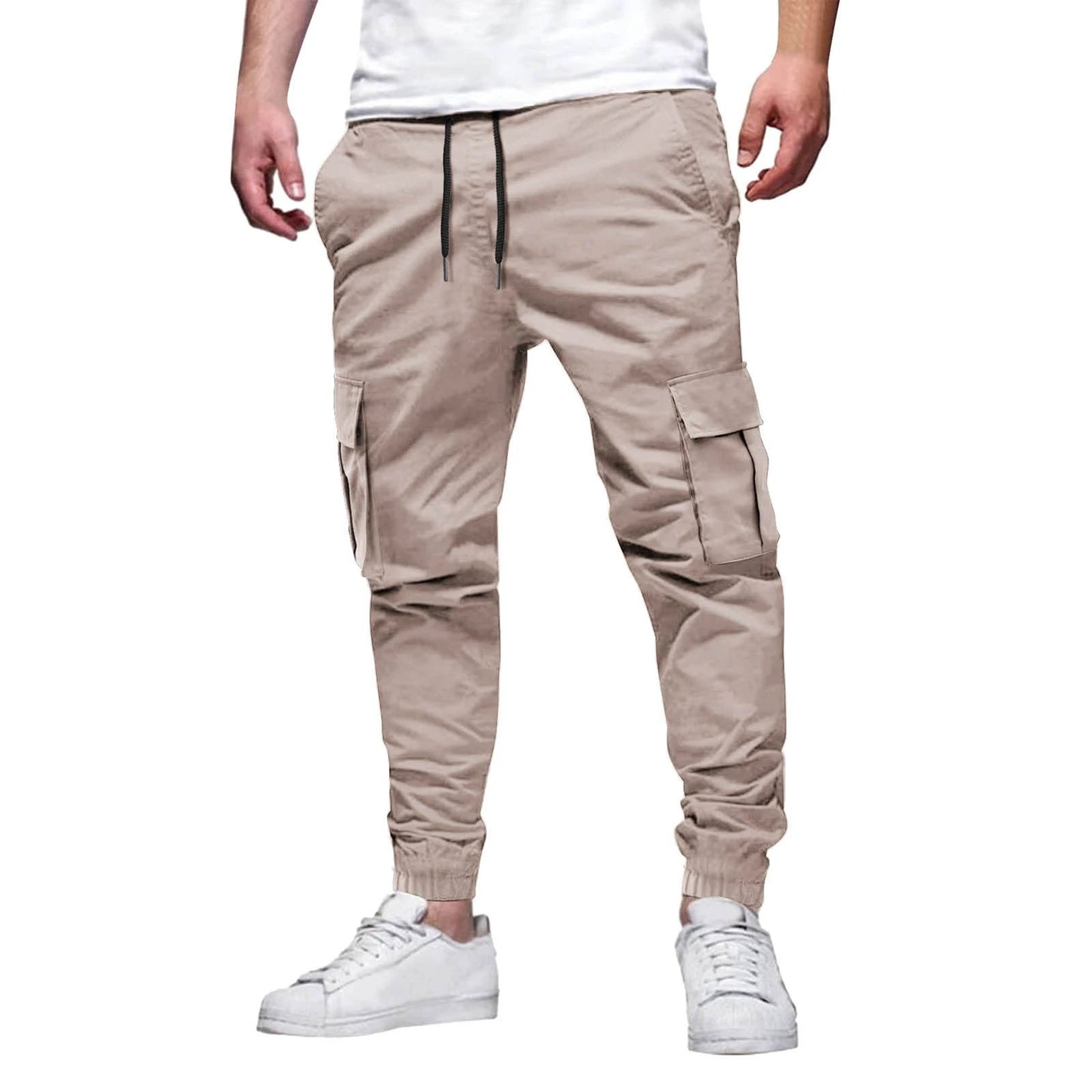 Men's Multi-pocket Drawstring Leisure Pants by GJG Denim