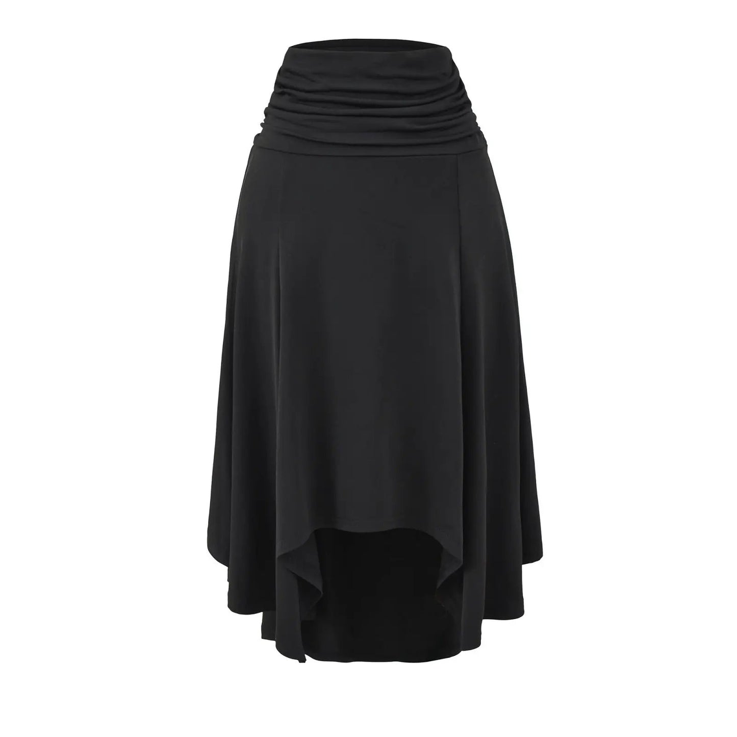Women's Low-Waist Pleated Irregular Bodycon Skirt by GJG Denim