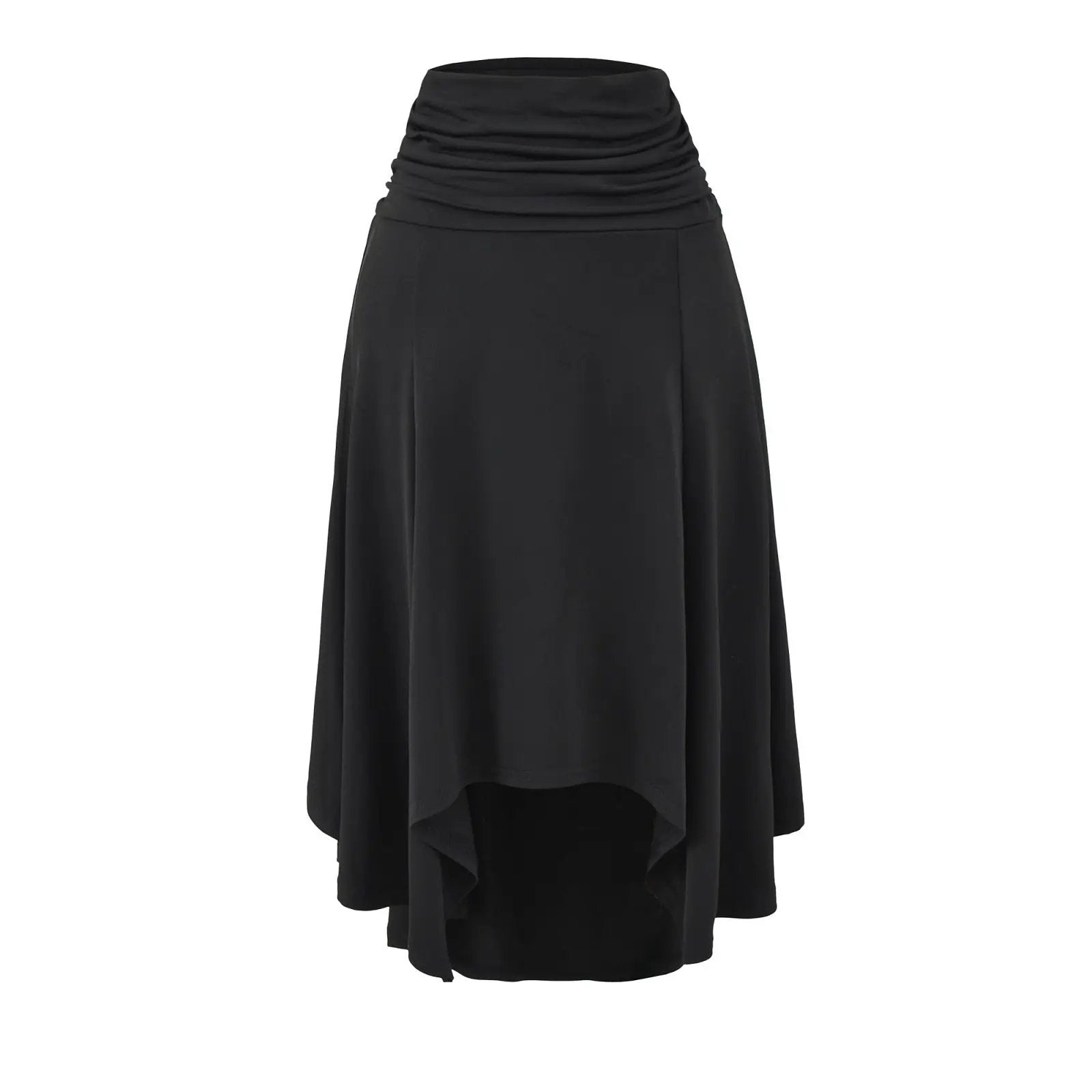 Women's Low-Waist Pleated Irregular Bodycon Skirt by GJG Denim