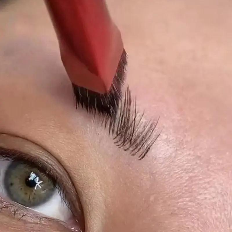 Wild Eyebrow Brush 3d Stereoscopic Painting Hairline Eyebrow Paste Artifact Eyebrow Brush Brow Makeup Brushes Concealer Brush by GJG Denim