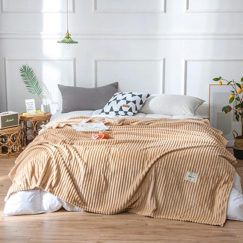 Flannel Solid Blanket by GJG Denim