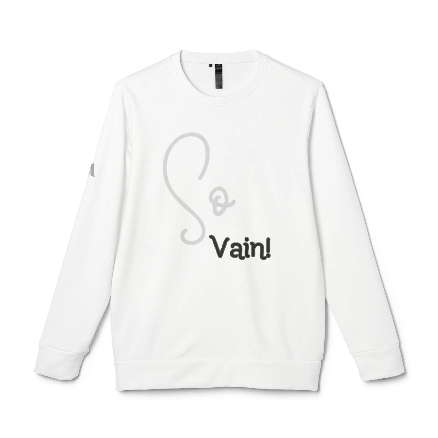 adidas Unisex Fleece Crewneck Sweatshirt So Vain by Printify