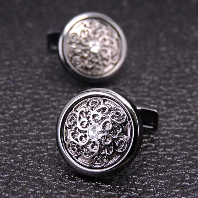 Men's Retro Pattern Cufflinks by GJG Denim