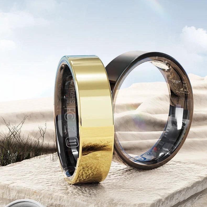 Multi-functional Waterproof Smart Ring For Health Monitoring And Fitness Tracking For Men by GJG Denim