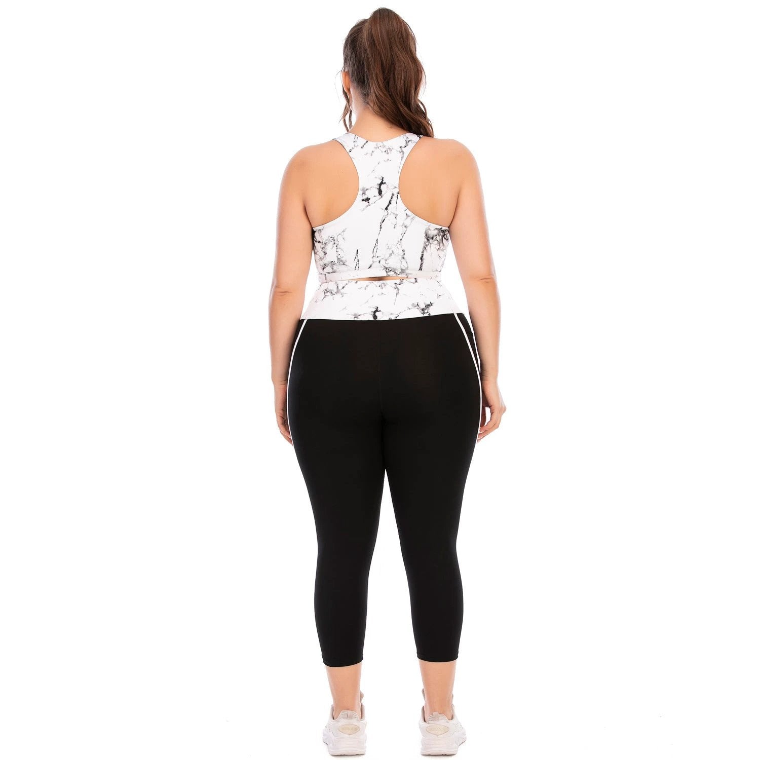 Workout Clothing Suit Plus Size Yoga Clothing Leggings by GJG Denim