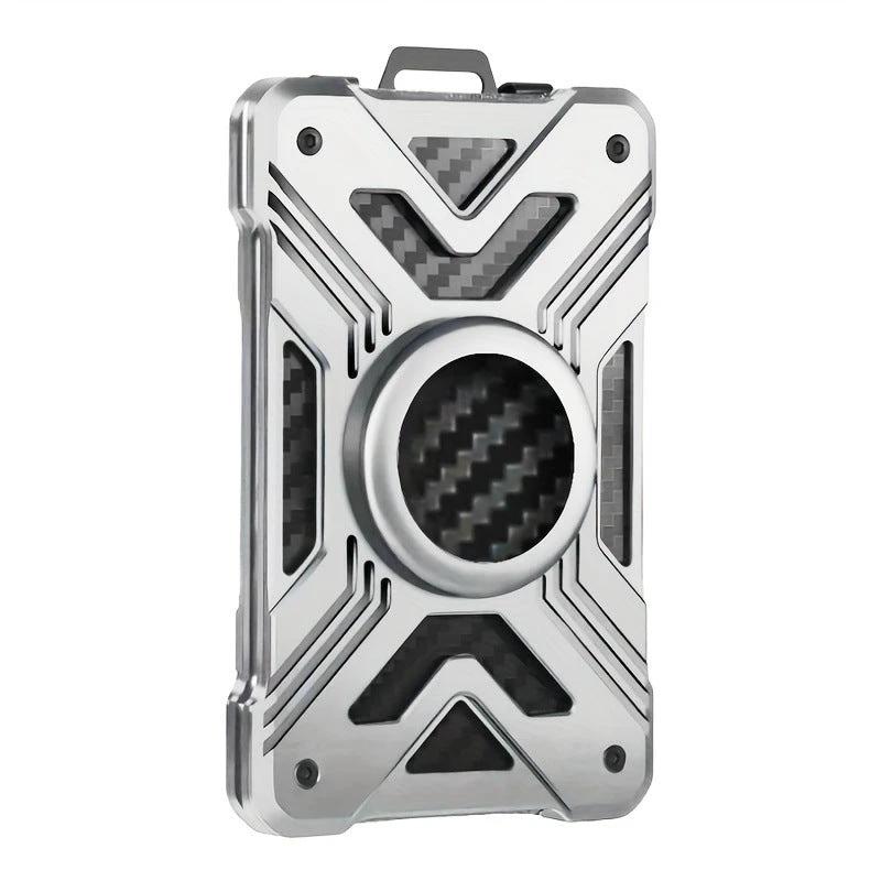 Card Holder Airtag Men's Tracker Case Carbon Fiber Credit Card Clip Wallet by GJG Denim