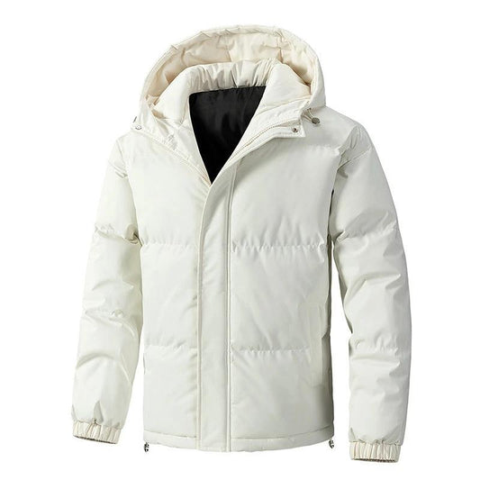 Men's Winter Loose Hooded Cotton-padded Jacket by GJG Denim
