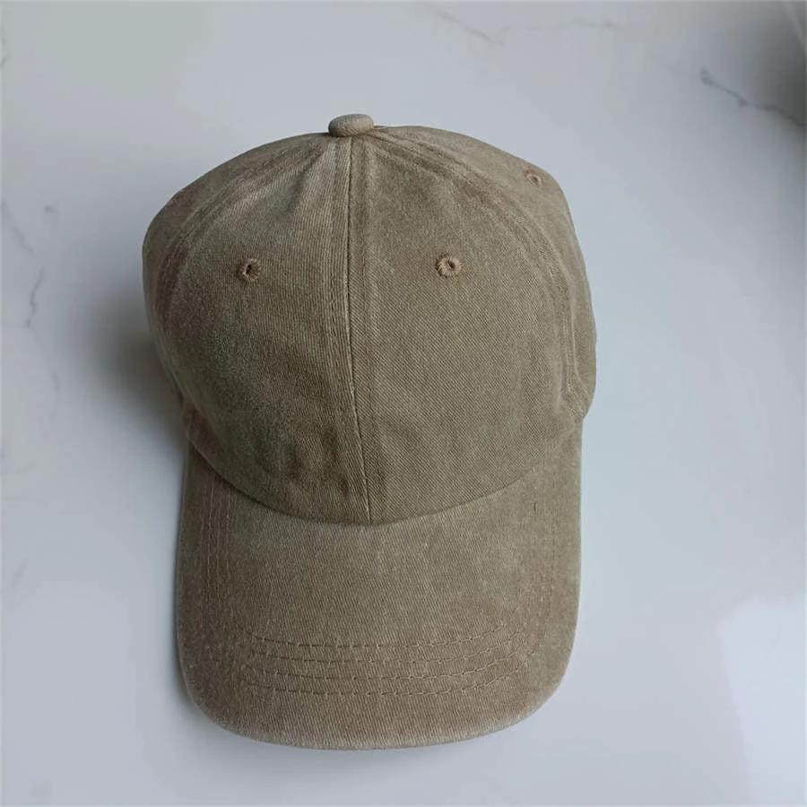 Retro Washed Baseball Cap For Men by GJG Denim
