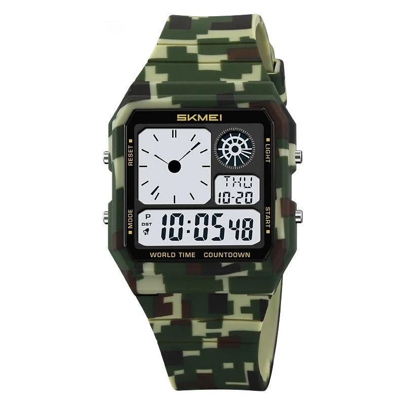 Men's Waterproof Multifunctional Electronic Sports Watch by GJG Denim