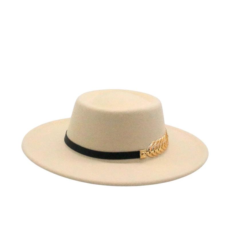 Retro Wide-Brimmed Wool Jazz Hat For Men by GJG Denim