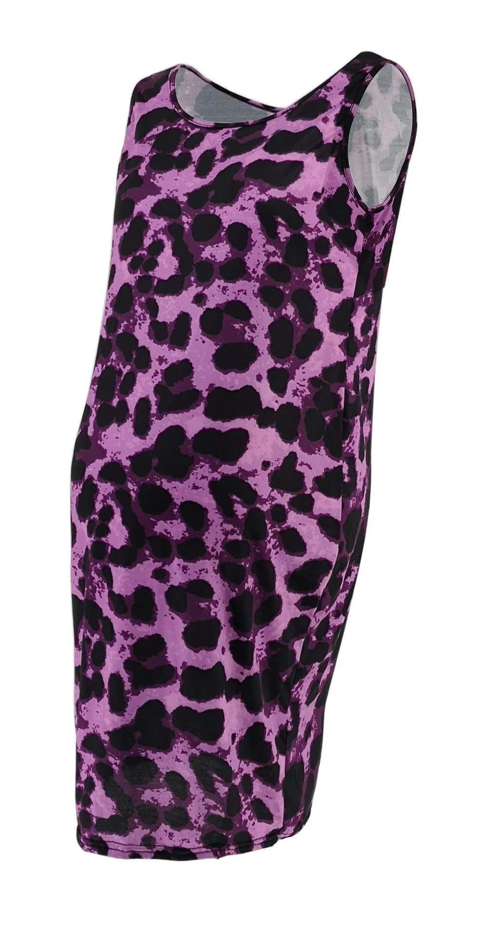 Leopard Dress Summer Sleeveless Pregnant Women by GJG Denim