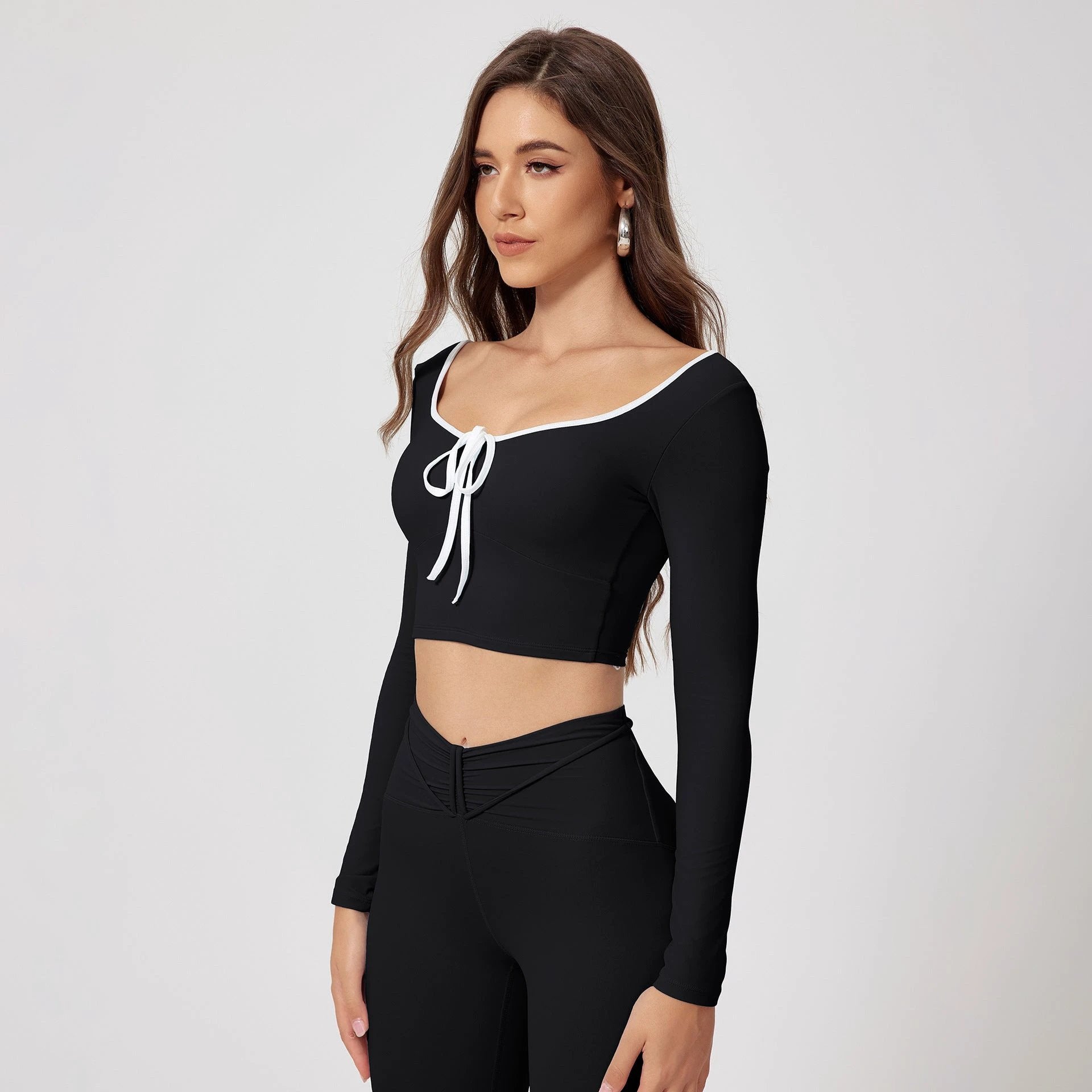 Quick-dry Casual Tops Training Running Sports Workout Clothes by GJG Denim