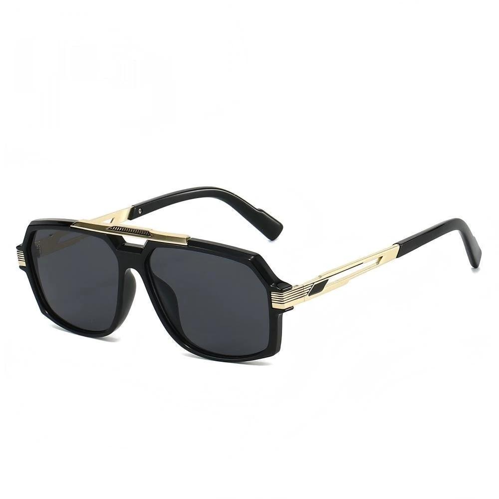 Men's Metal Mirror Leg Paint Fashion All-match Sun-resistant Sunglasses by GJG Denim