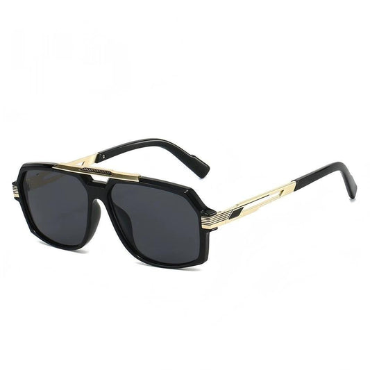 Men's Metal Mirror Leg Paint Fashion All-match Sun-resistant Sunglasses by GJG Denim