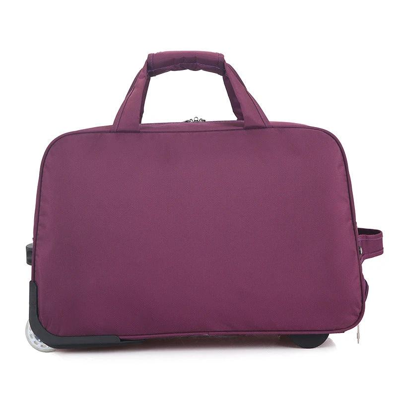 Men's Oxford Cloth Trolley Bag Leisure Travel Folding Luggage by GJG Denim