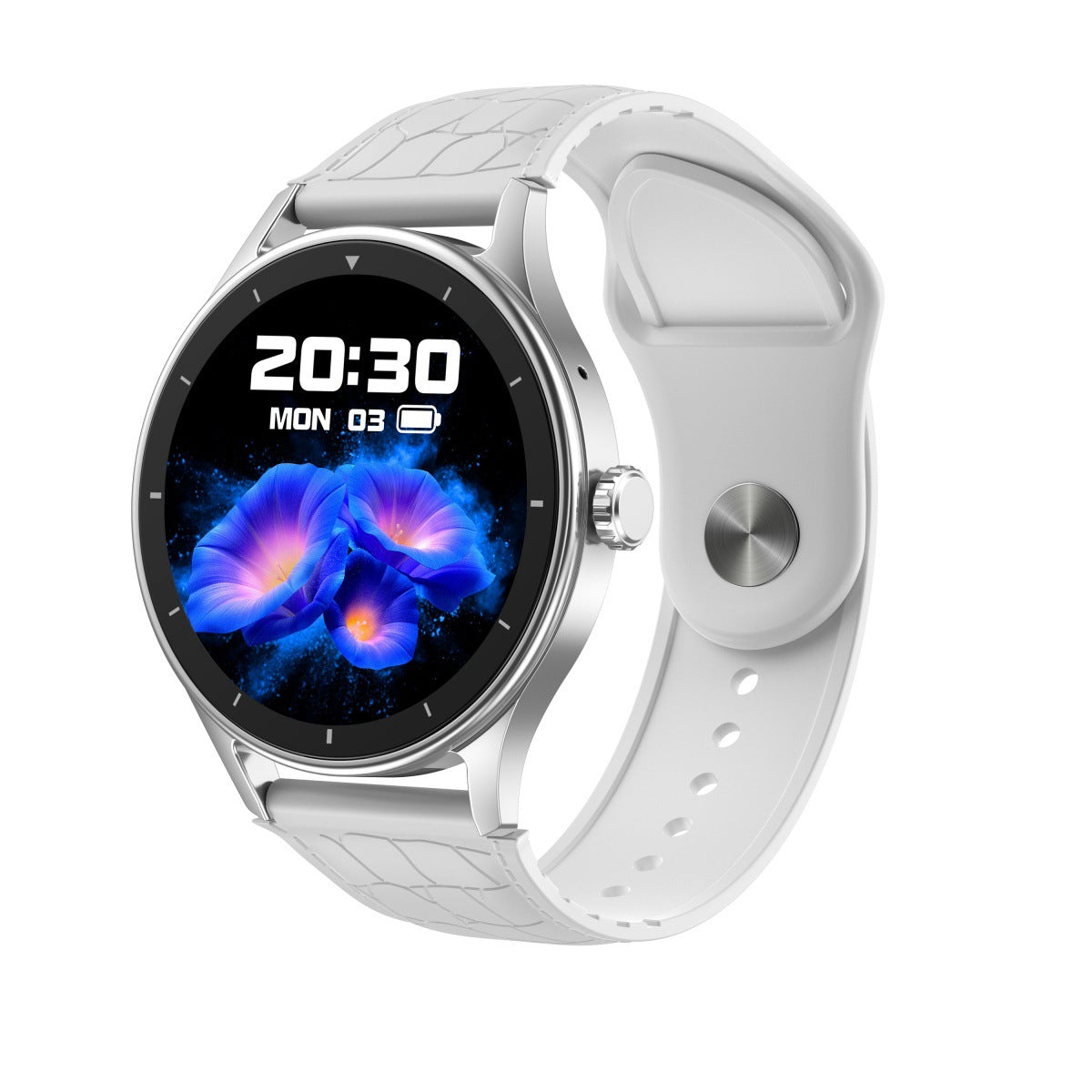 Stainless Steel Polished Dual-Strap Bluetooth Call Sports Watch For Men by GJG Denim