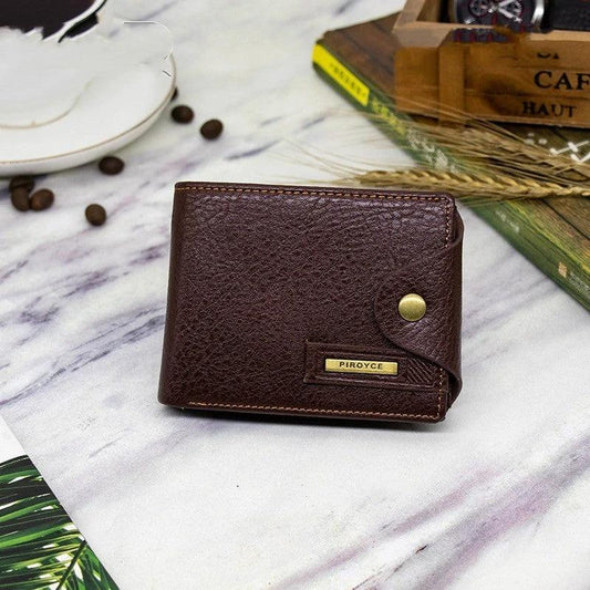 Short Horizontal Wallet Multifunctional PU Leather Wallet For Men by GJG Denim