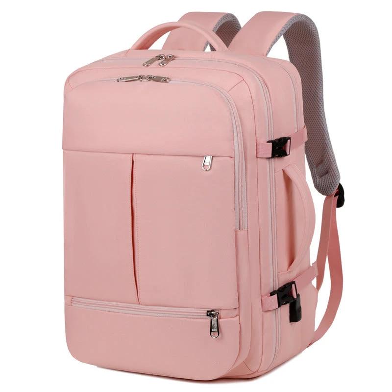 Large Capacity Backpack For Men w/ Multiple Pockets And Zippers Versatile Computer Bags Business Travel Backpack by GJG Denim