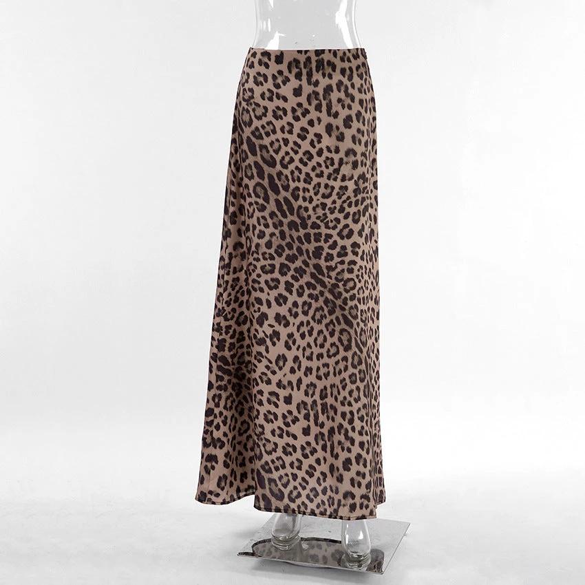 Leopard Print Mermaid Skirt by GJG Denim