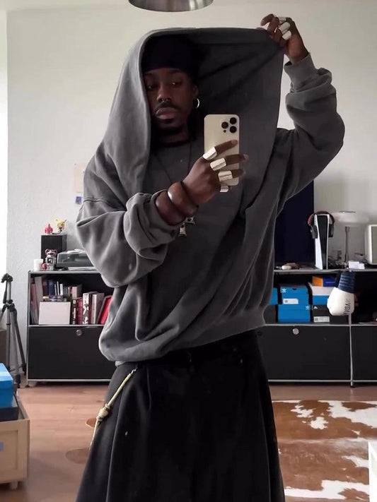 Men's Casual Loose Hood Hoodie by GJG Denim