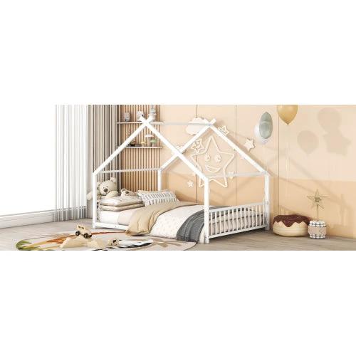 Full Size Metal Household Bed by GJG Denim