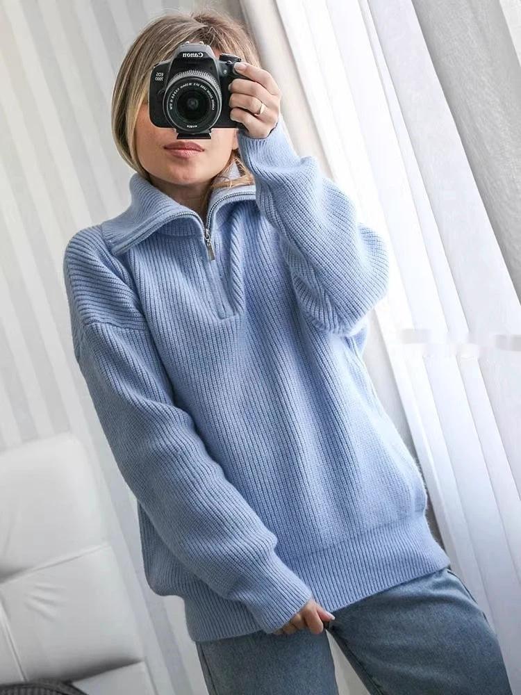 Sweaters Ladies Woolen Sweater Wool Jacket Clothes by GJG Denim