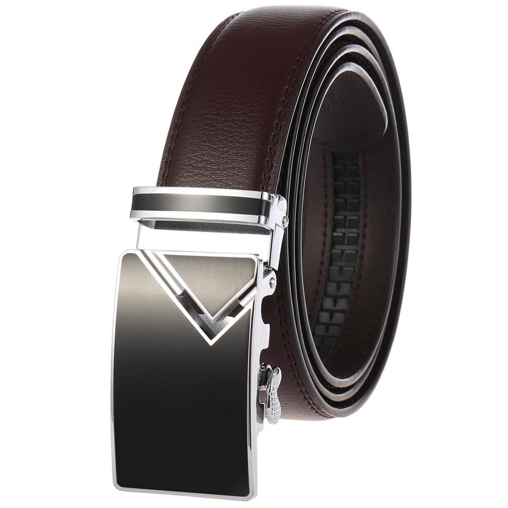 Men's Fashion Automatic Buckle Belts by GJG Denim