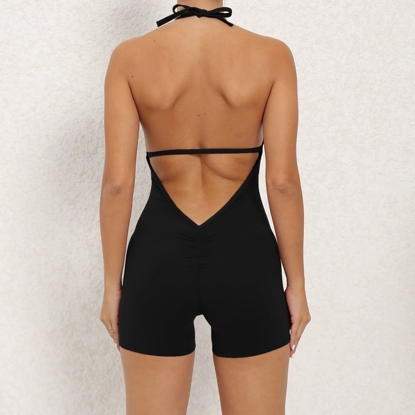 Skinny Peach Hip Jumpsuit Beauty Back Yoga Pants by GJG Denim