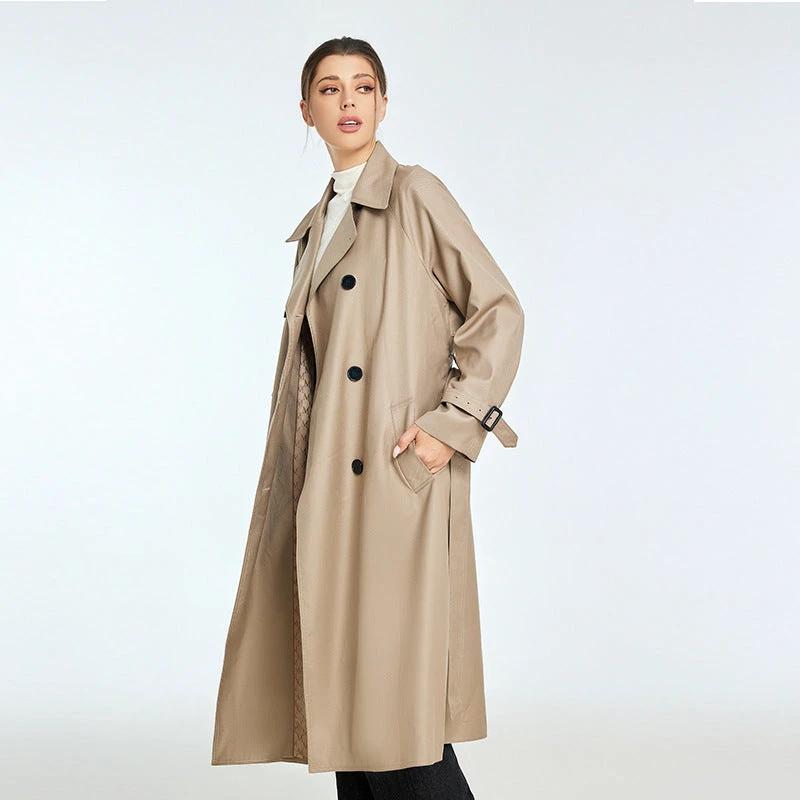 Trench Autumn And Winter Women's Mid-length High-grade Sense Petite Coats by GJG Denim