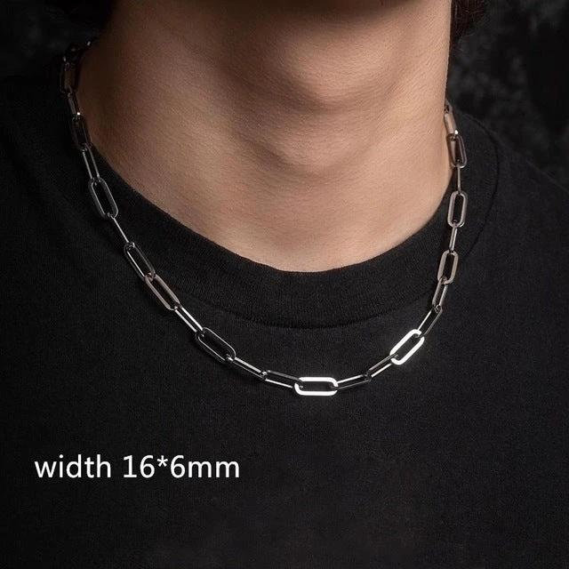 Men's Luxury Elegant Gold Color Chain Necklace by GJG Denim