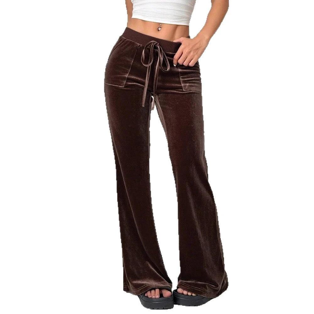 Women's Clothing Flared Trousers Commuting Figure Flattering Casual by GJG Denim
