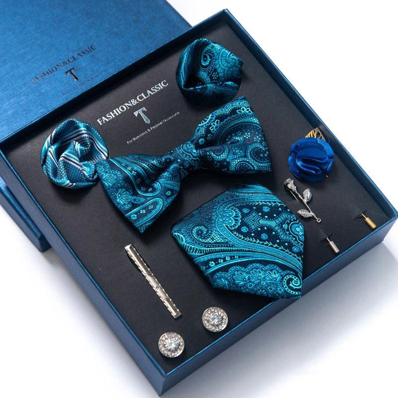 Men's 8-piece Tie Set by GJG Denim
