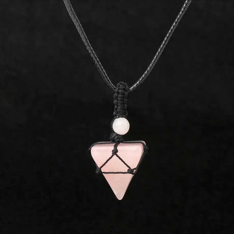 Natural Stone Men's Crystal Necklaces by GJG Denim