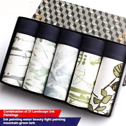 Men's Cotton Printed Breathable Boxers by GJG Denim