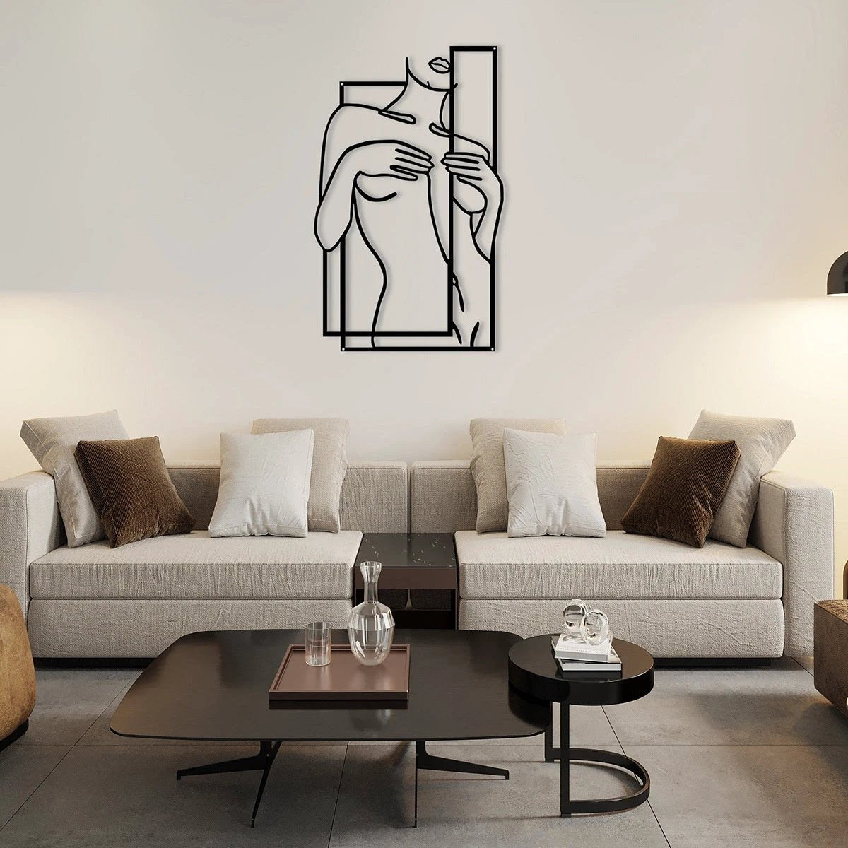 Girly Body Line Silhouette Wall Decoration by GJG Denim