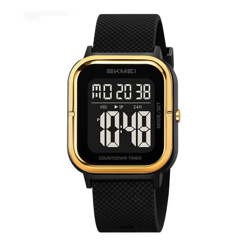 Simple Electronic Men's Digital Display Luminous Watch by GJG Denim