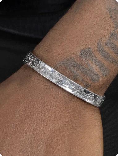 Men's 925 Sterling Silver Graffiti Bracelet by GJG Denim