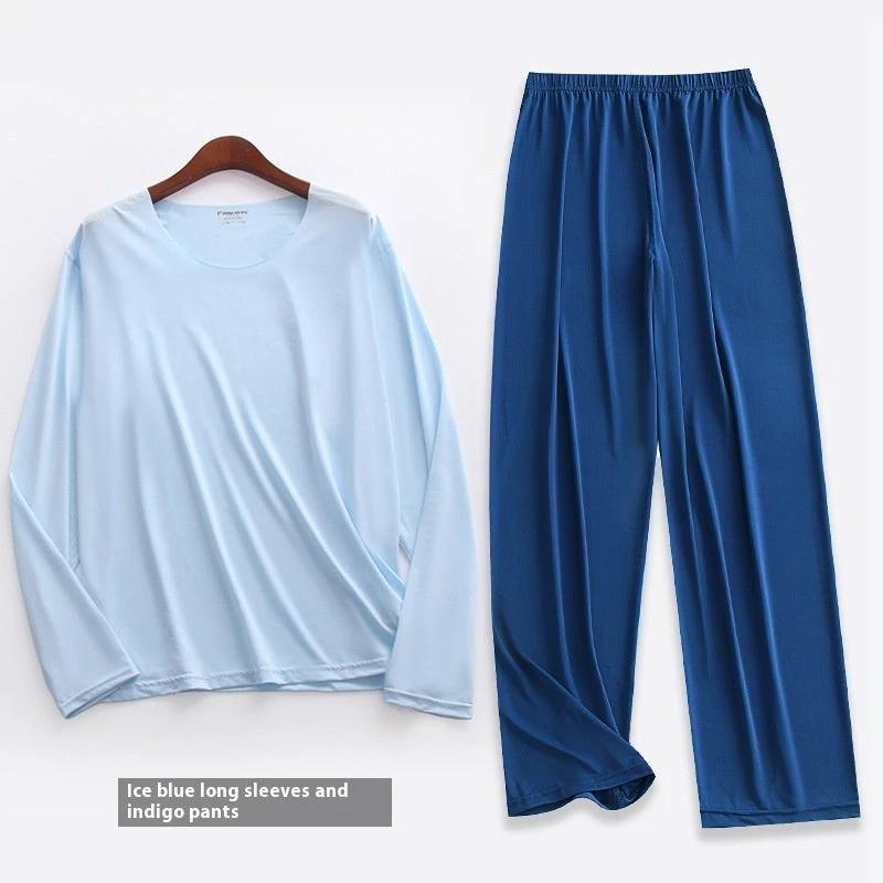 Men's Long-sleeved Pajamas Set by GJG Denim