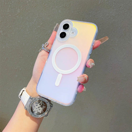 Laser Gradient Frosted Magnetic Phone Case by GJG Denim