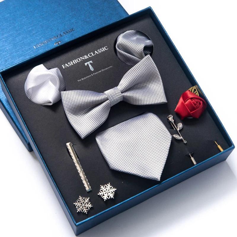 Men's 8-piece Tie Set by GJG Denim