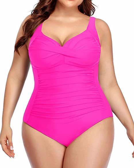Women's Plus Size One-piece Swimsuit by GJG Denim
