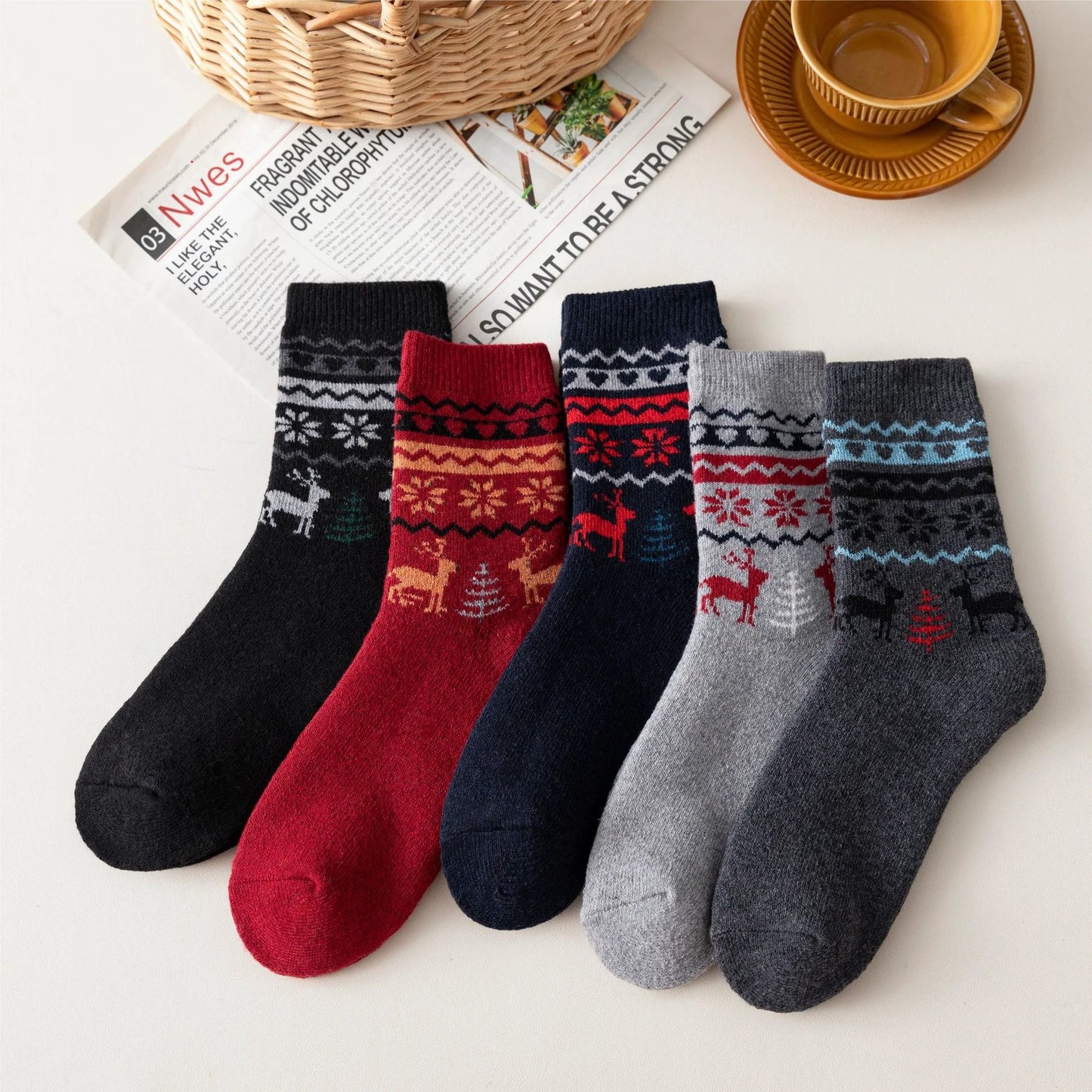Men's Socks Vintage Style Wool Socks by GJG Denim