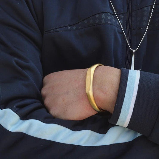 Retro Casting Titanium Steel Matching Bracelets Men by GJG Denim