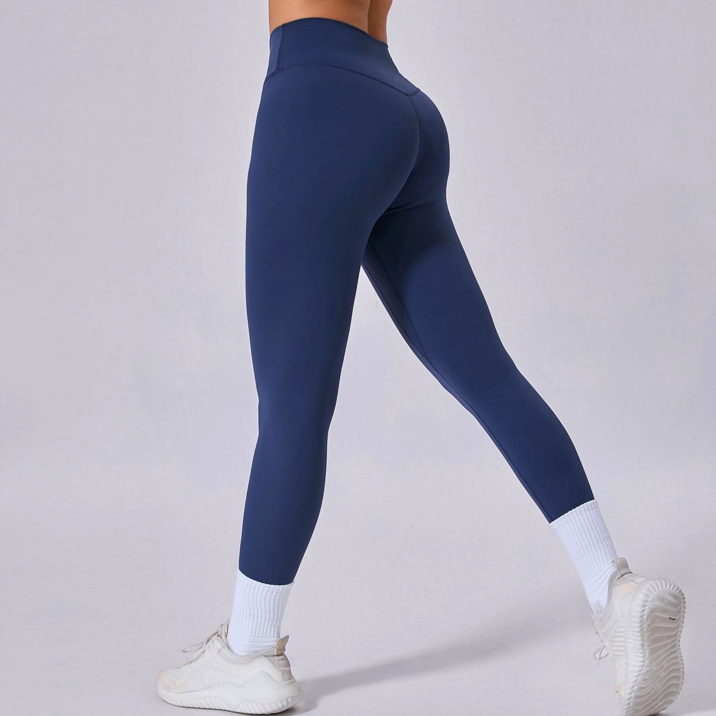 Running Nude Feel Quick-drying Fitness Pants Breathable Outer Wear Tight by GJG Denim