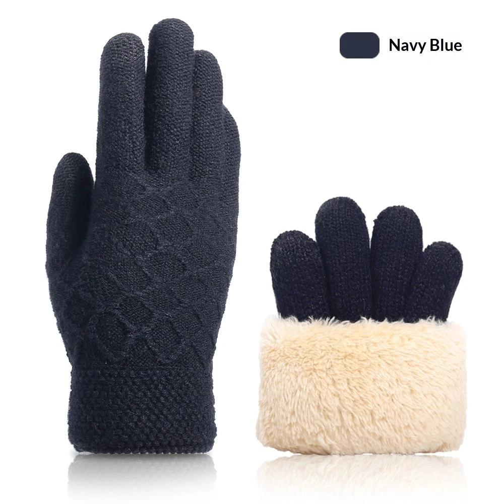 Fall And Winter Touchscreen Gloves For Men With Fleece Lining by GJG Denim