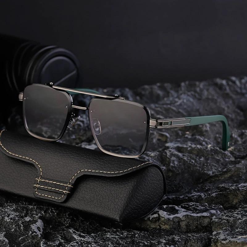 Men's Fashionable Square-frame Sunglasses by GJG Denim
